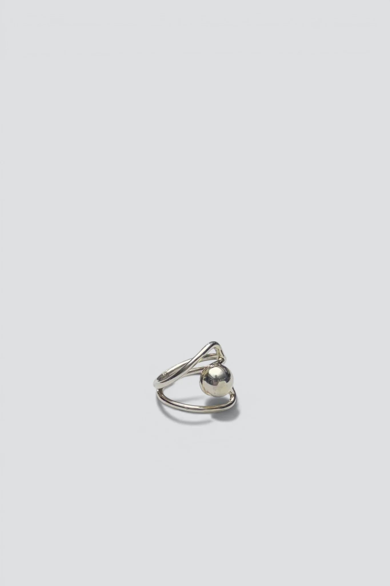 Sterling Silver Suspended Dome Ring - Image 2