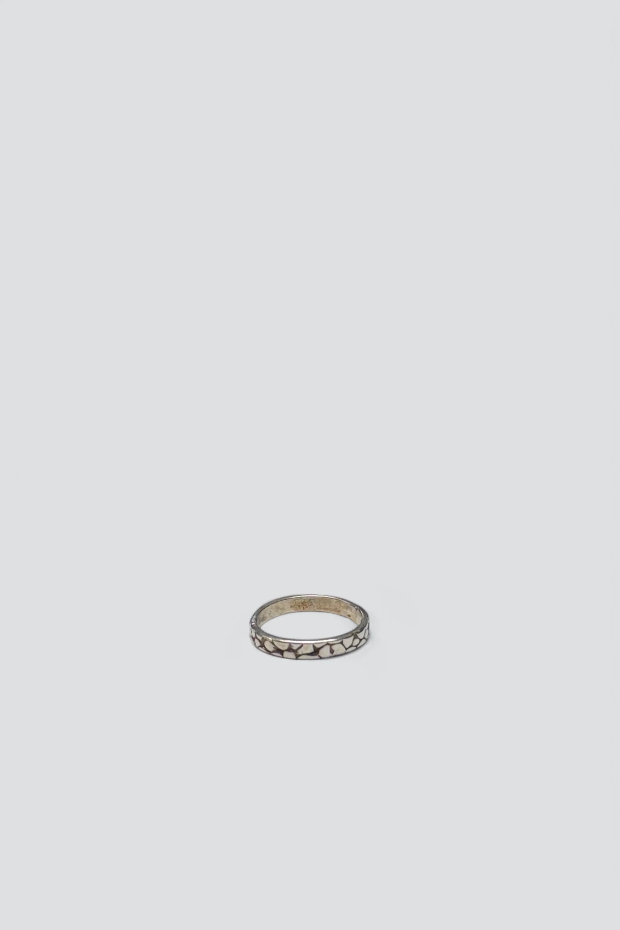 Sterling Silver Thin Texture Ring - Image 2