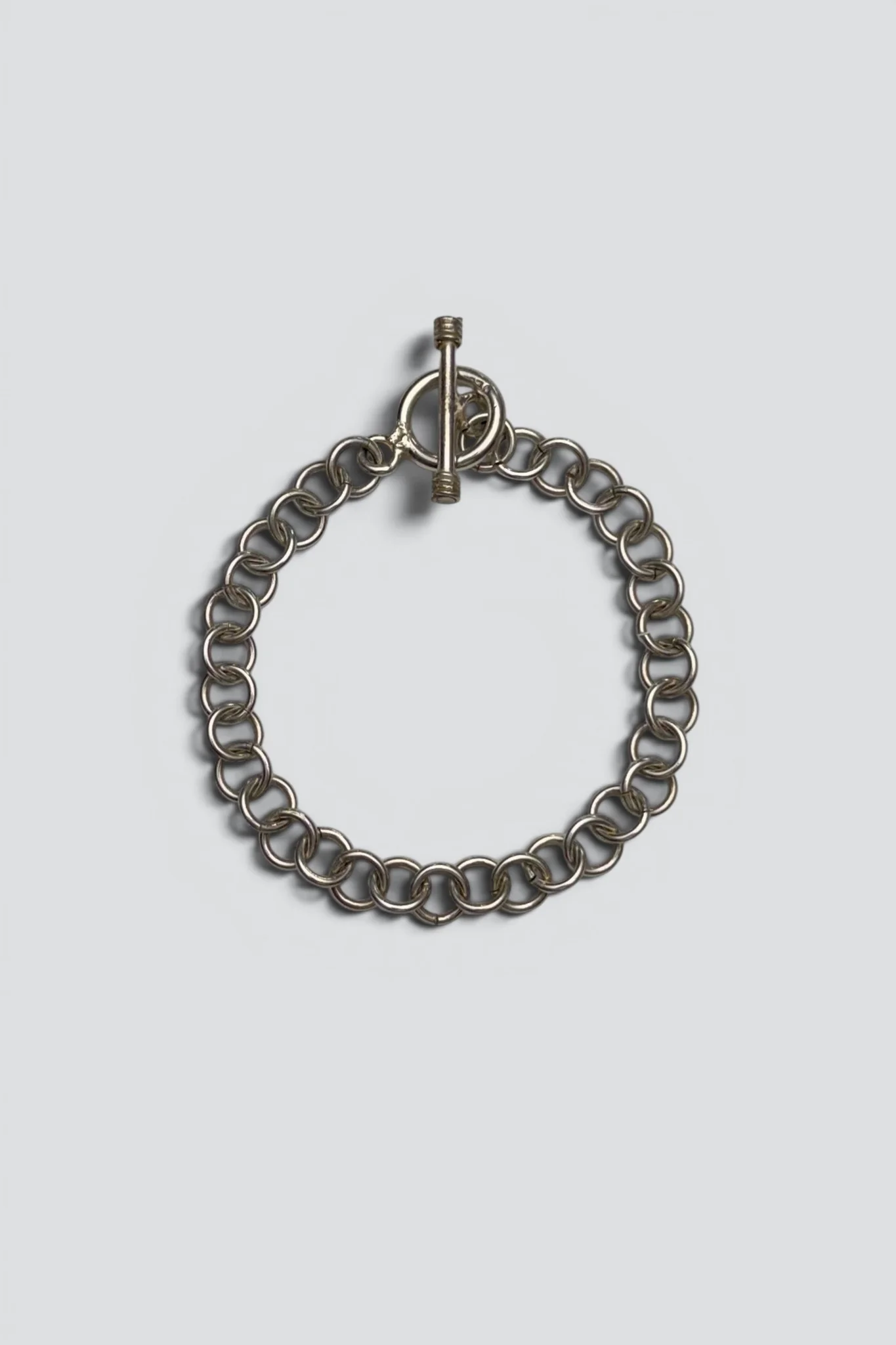 Sterling Silver Toggle Rolo Link Bracelet