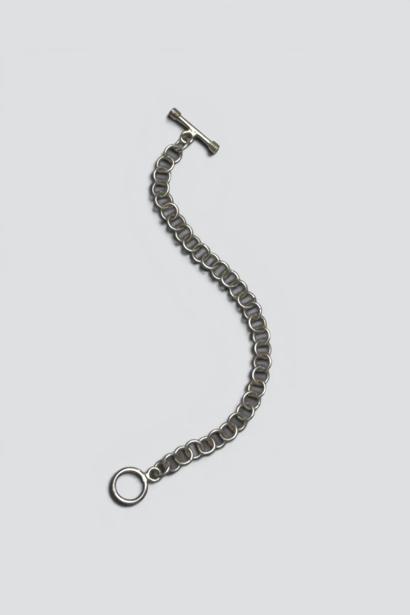 Sterling Silver Toggle Rolo Link Bracelet - Image 3