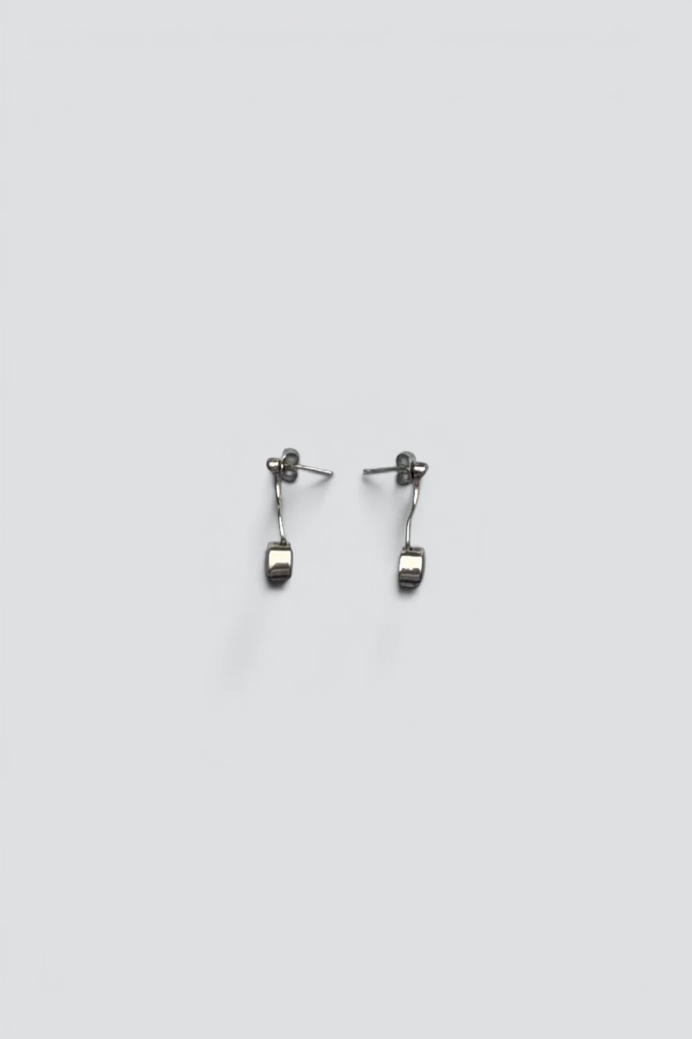 Sterling Silver Topaz Wave Drop Earrings - Image 2