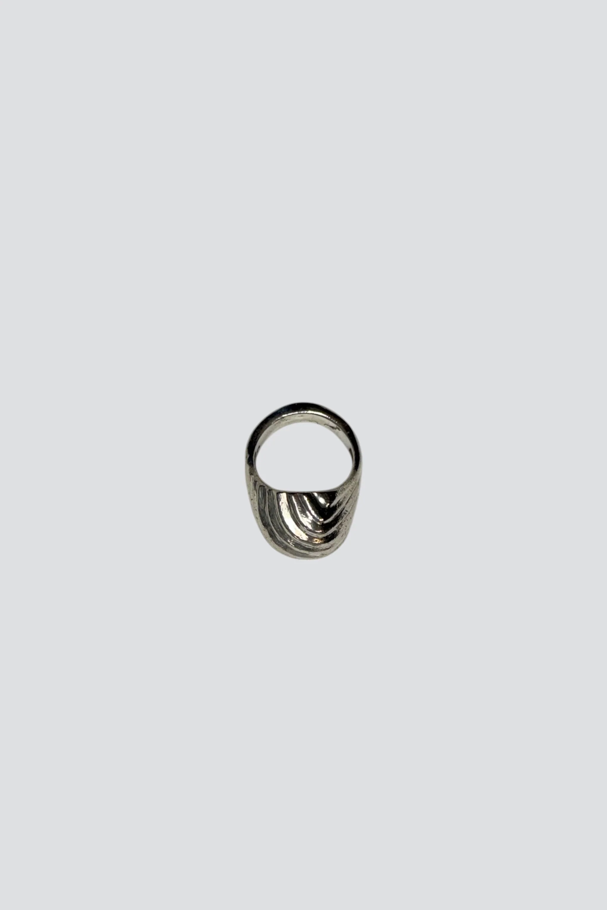 Sterling Silver Wave Dome Ring - Image 3