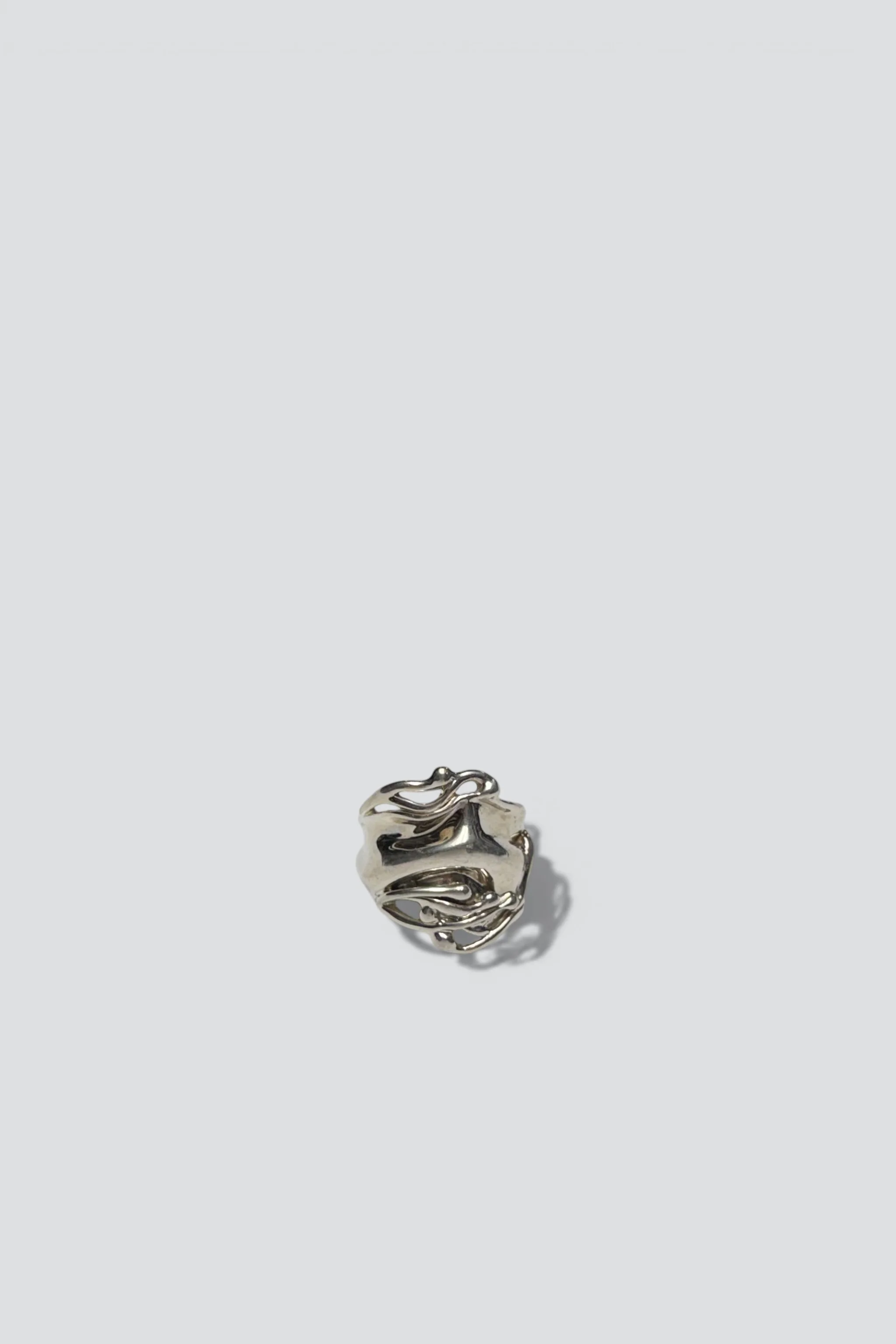 Sterling Silver Wide Ripple Ring