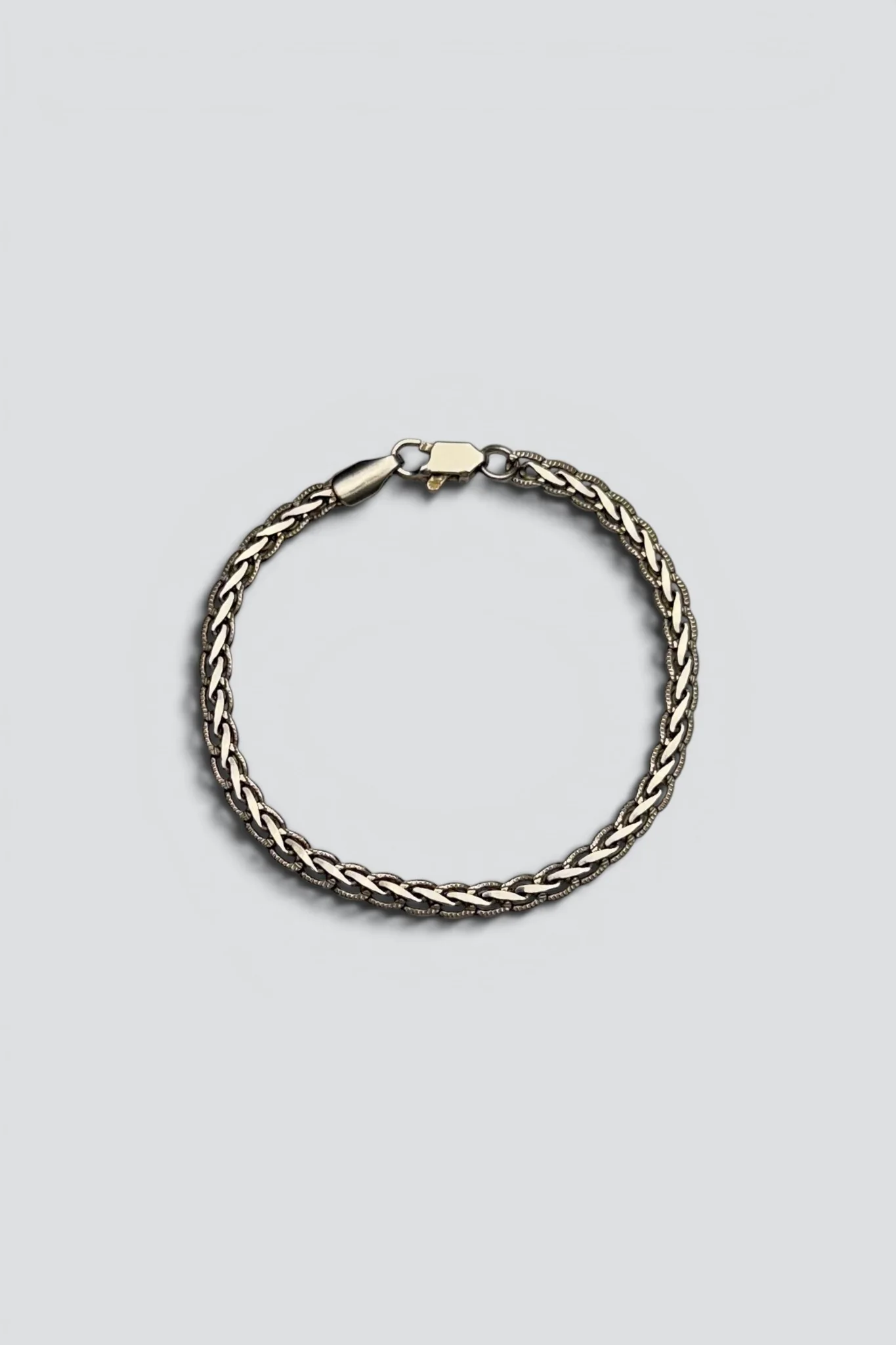 Sterling Silver Woven Chain Bracelet