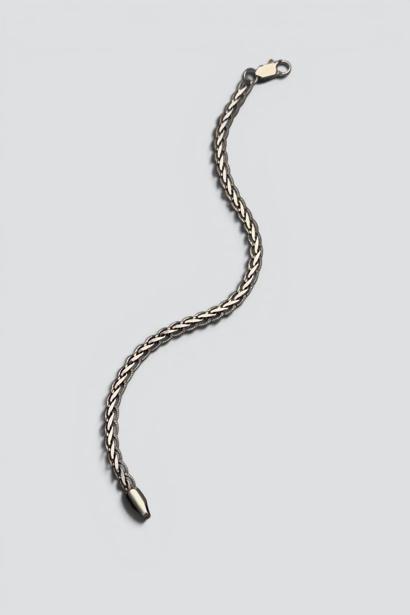 Sterling Silver Woven Chain Bracelet - Image 3
