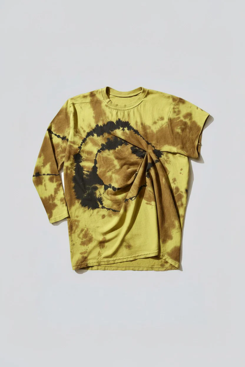 Tie Dye Shifted Sleeve Top - Image 2
