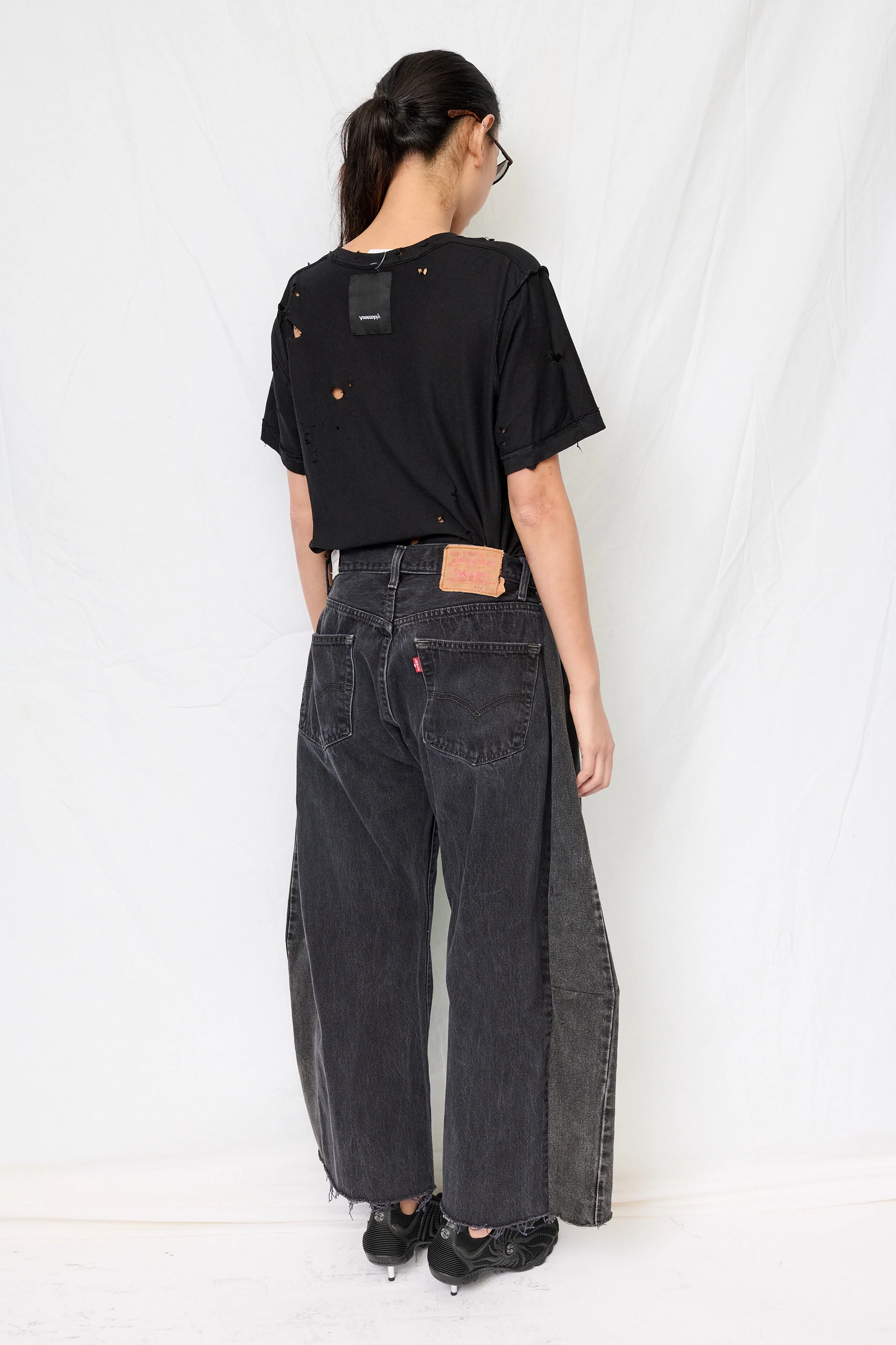 Vintage Black Reworked Lasso Jean - Image 6