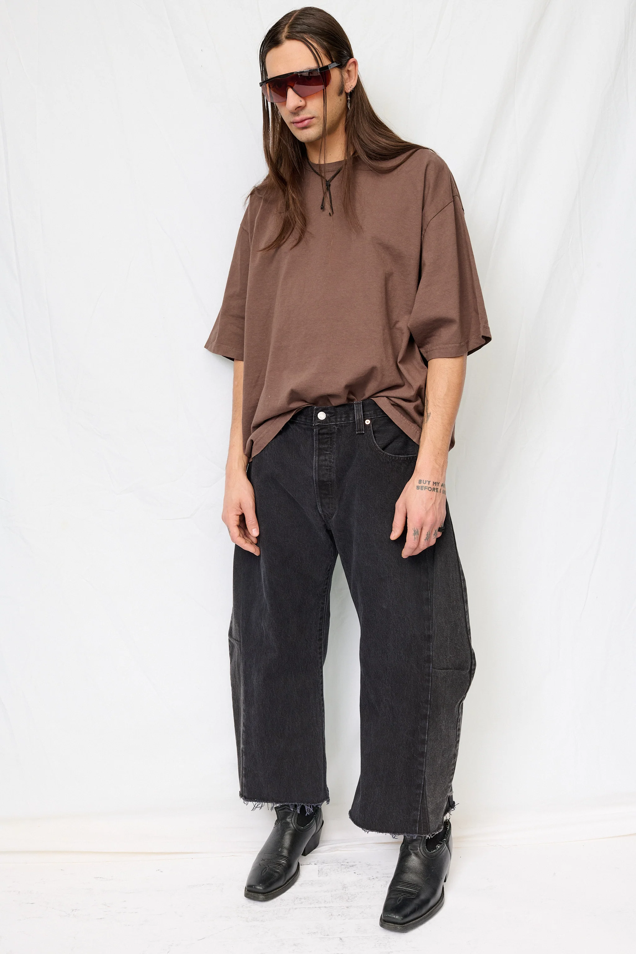 Vintage Black Reworked Lasso Jean - Image 7