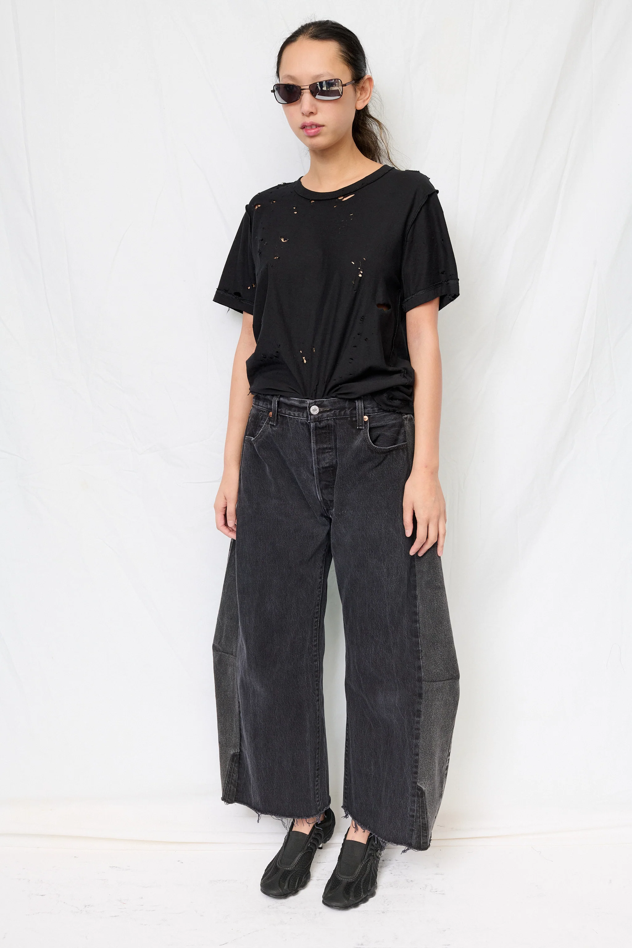 Vintage Black Reworked Lasso Jean - Image 8