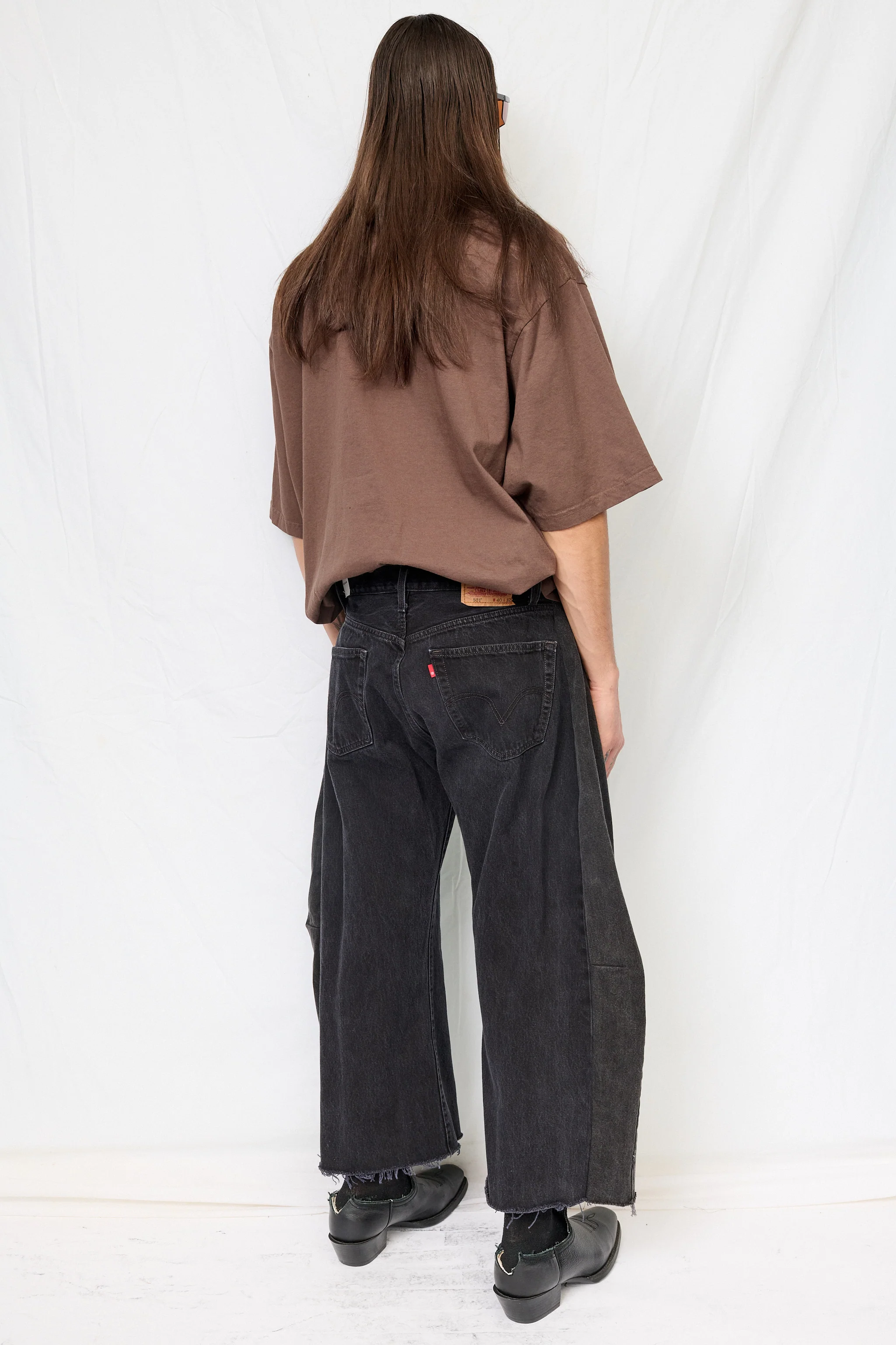 Vintage Black Reworked Lasso Jean - Image 9