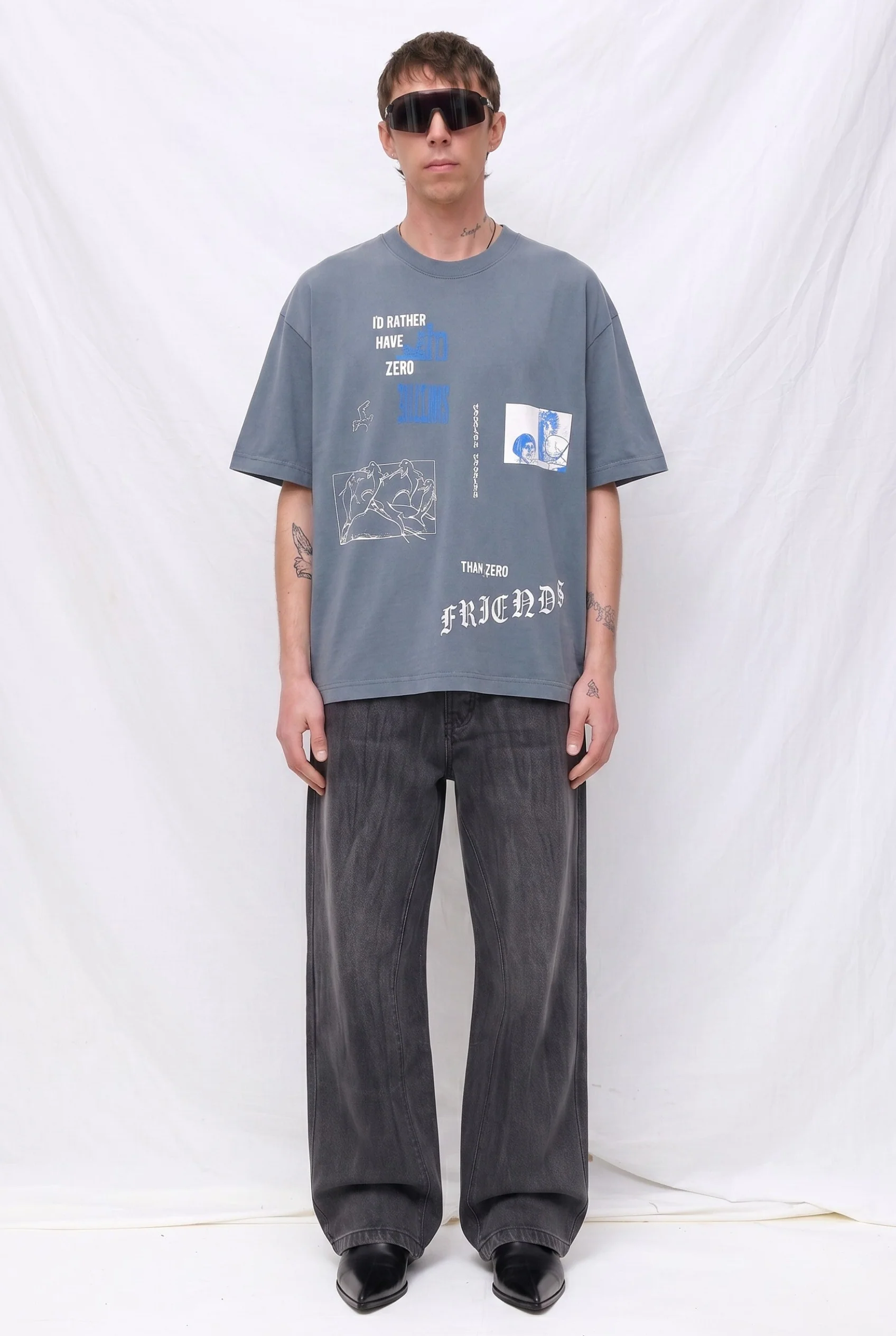 Vintage Blue I'd Rather Tee - Image 2