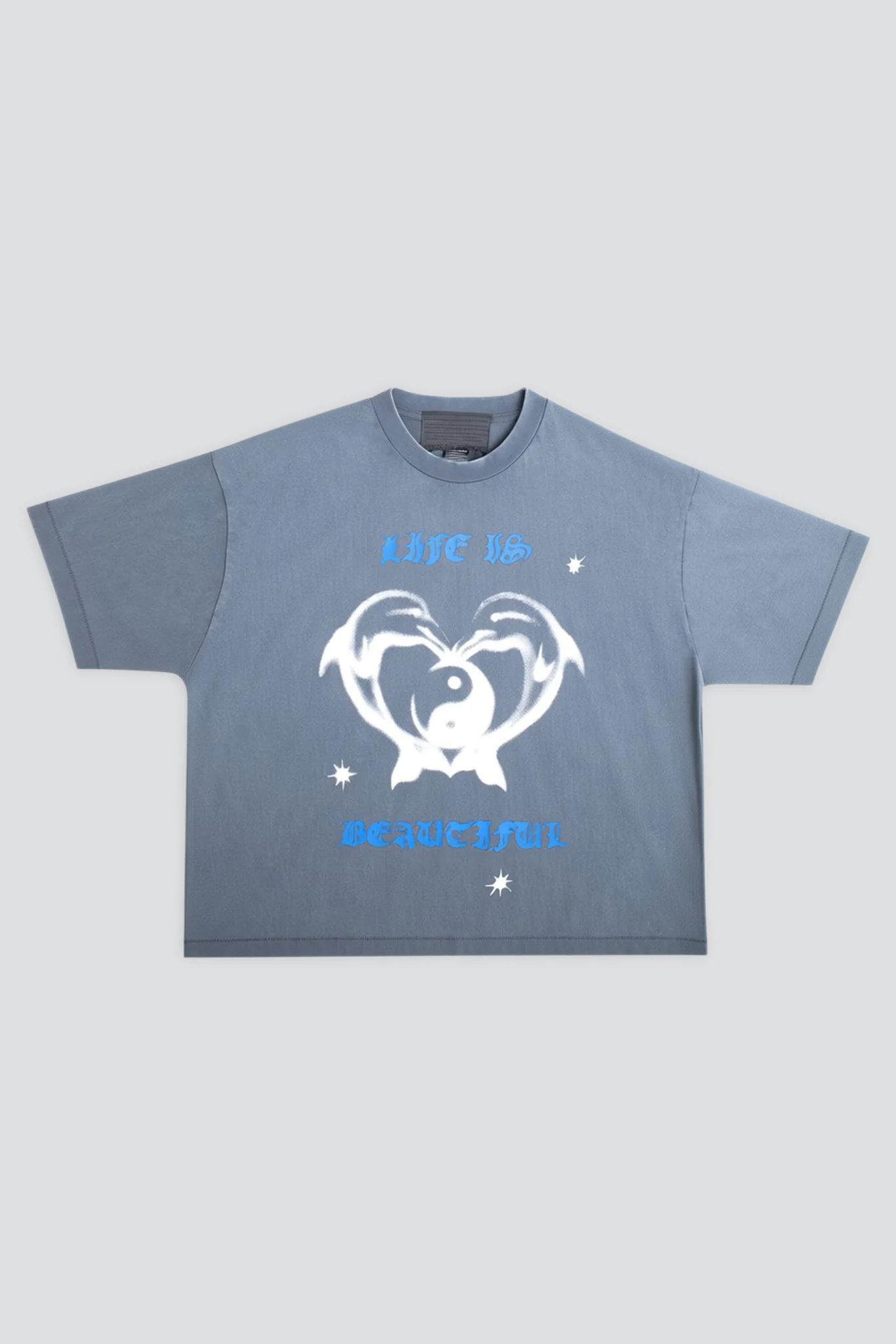 Vintage Blue Life Is Beautiful Tee
