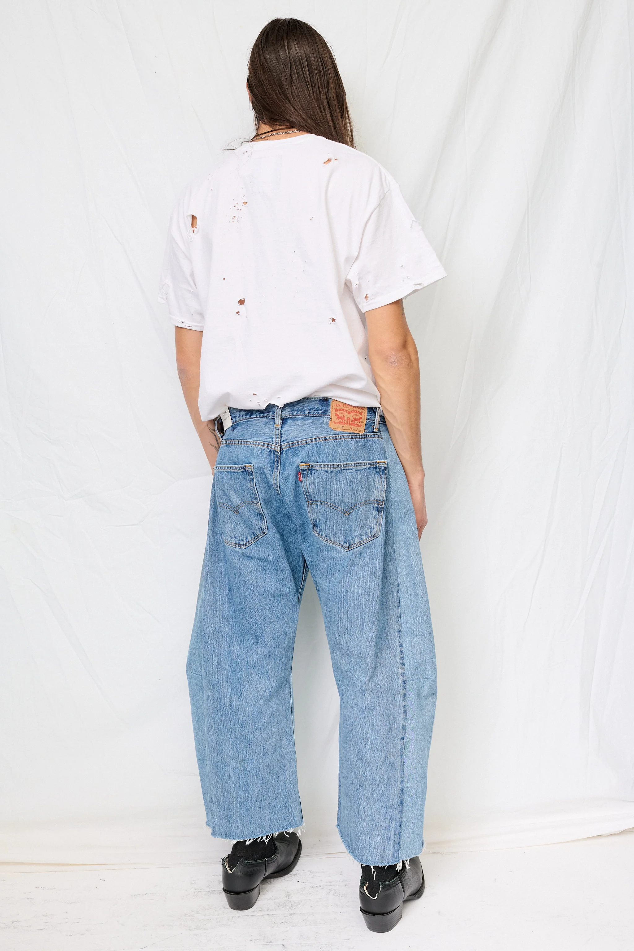 Vintage Indigo Mix Reworked Lasso Jean - Image 8
