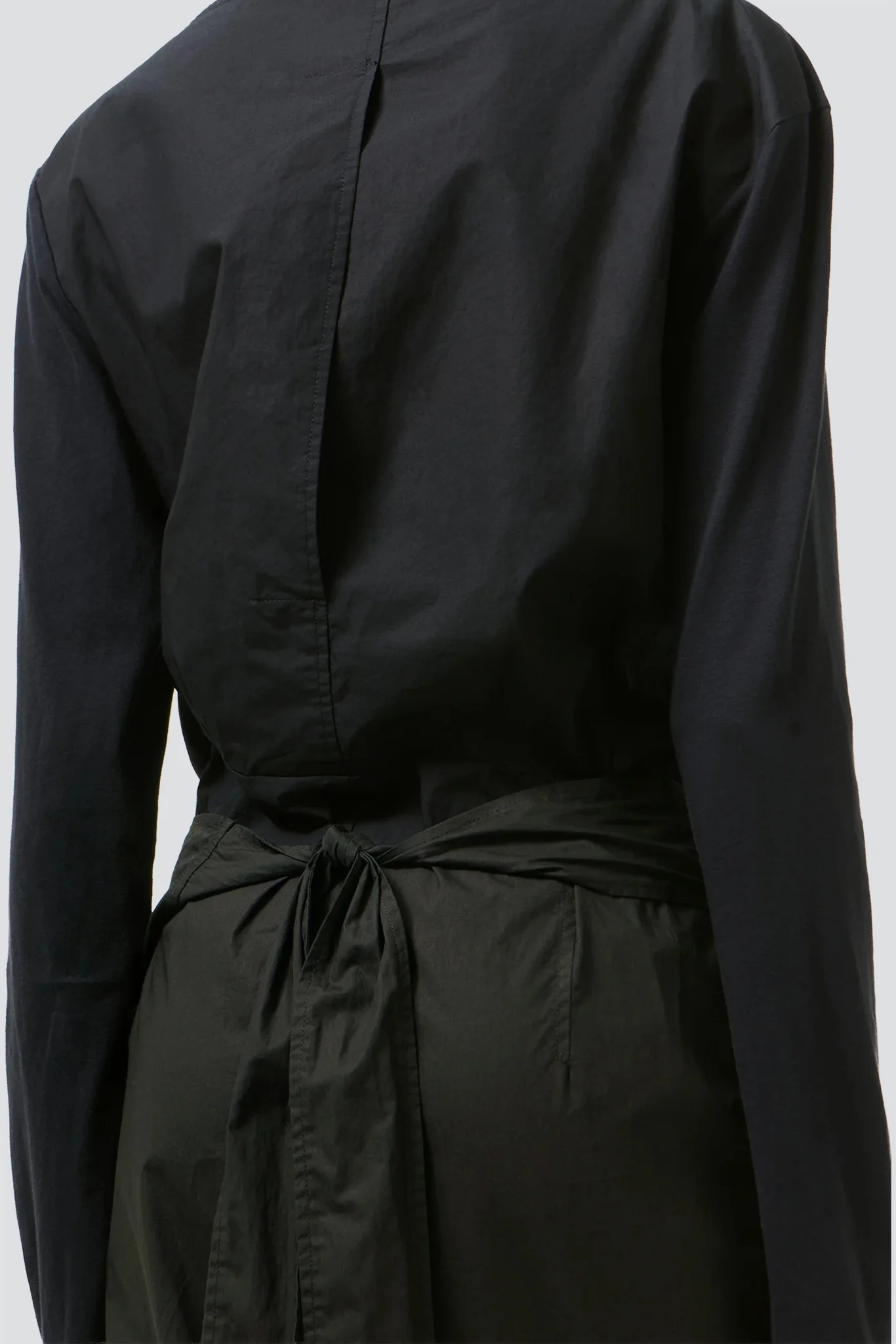 Void Black Clean Jersey Twisted Dress - Image 6