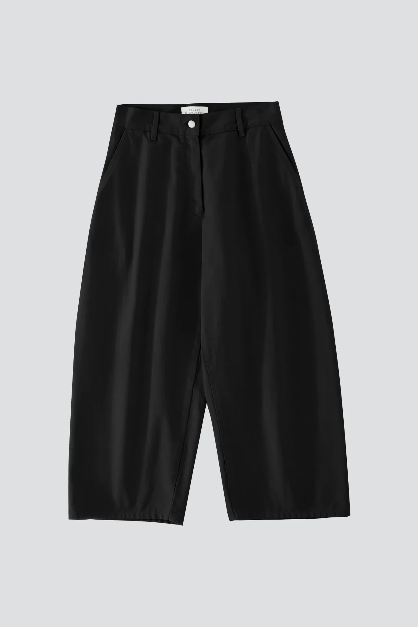 Washed Black Denim Wide Crop Pant - Image 6
