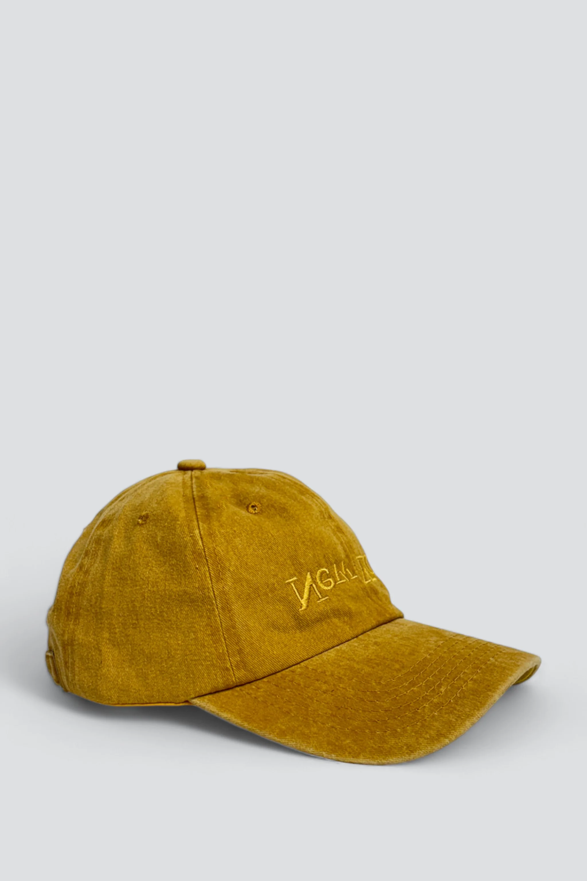 New York Embroidered Hat - Washed Yellow - Image 2