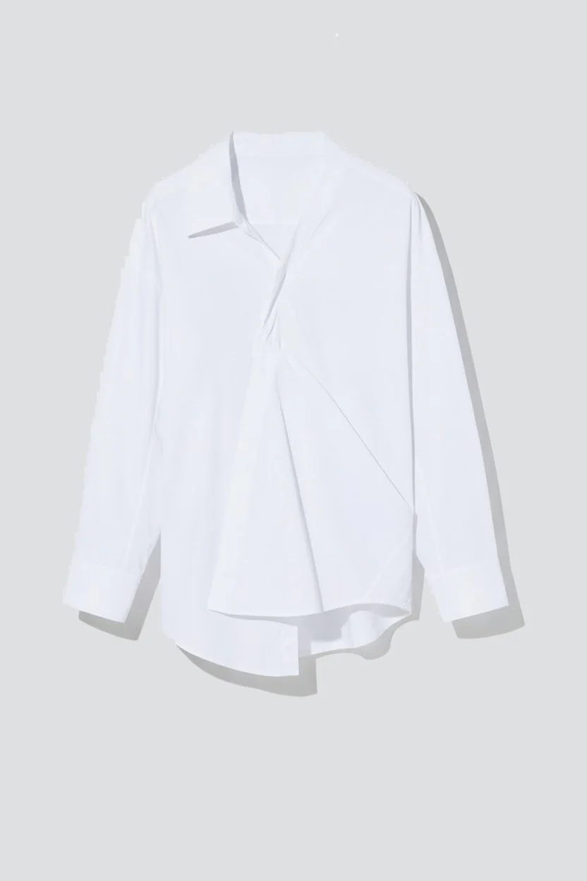 White Charles Badly Buttoned Shirt - Image 2