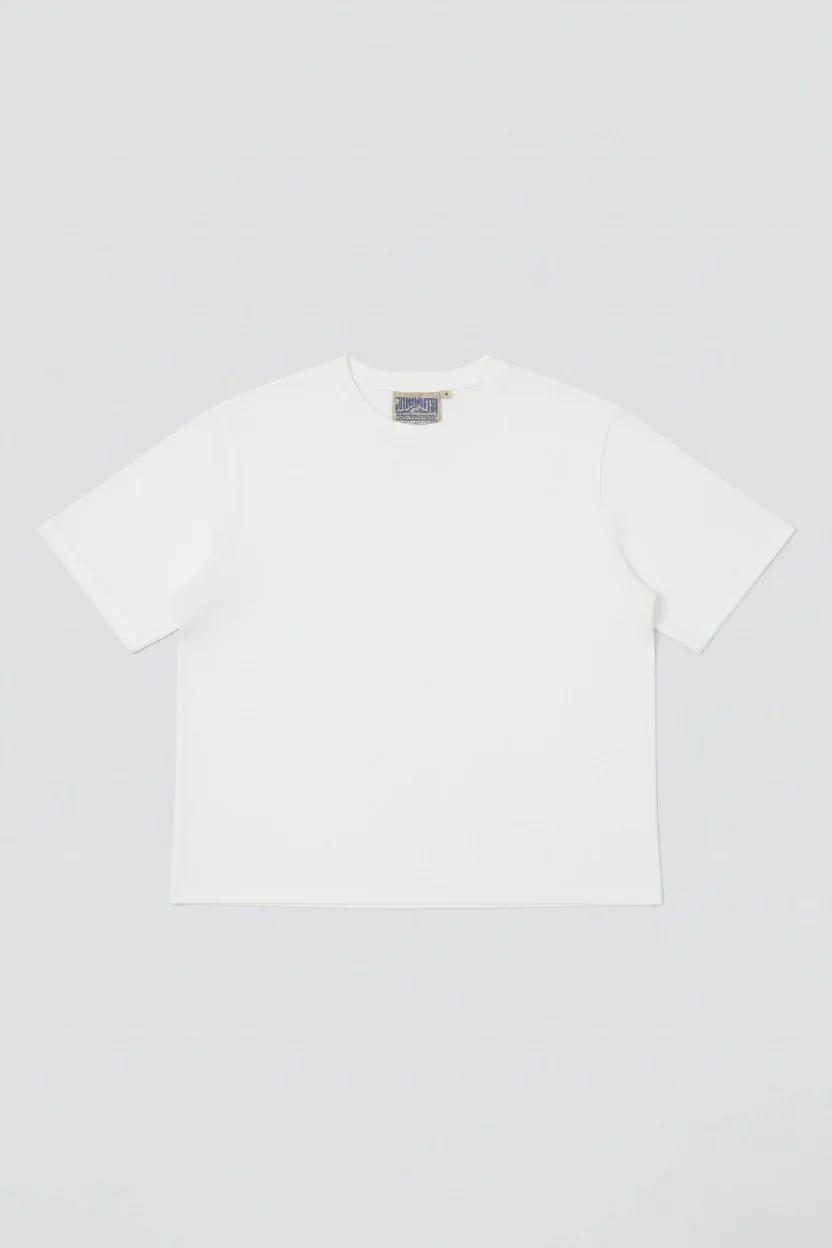White Cropped Silverlake Tee