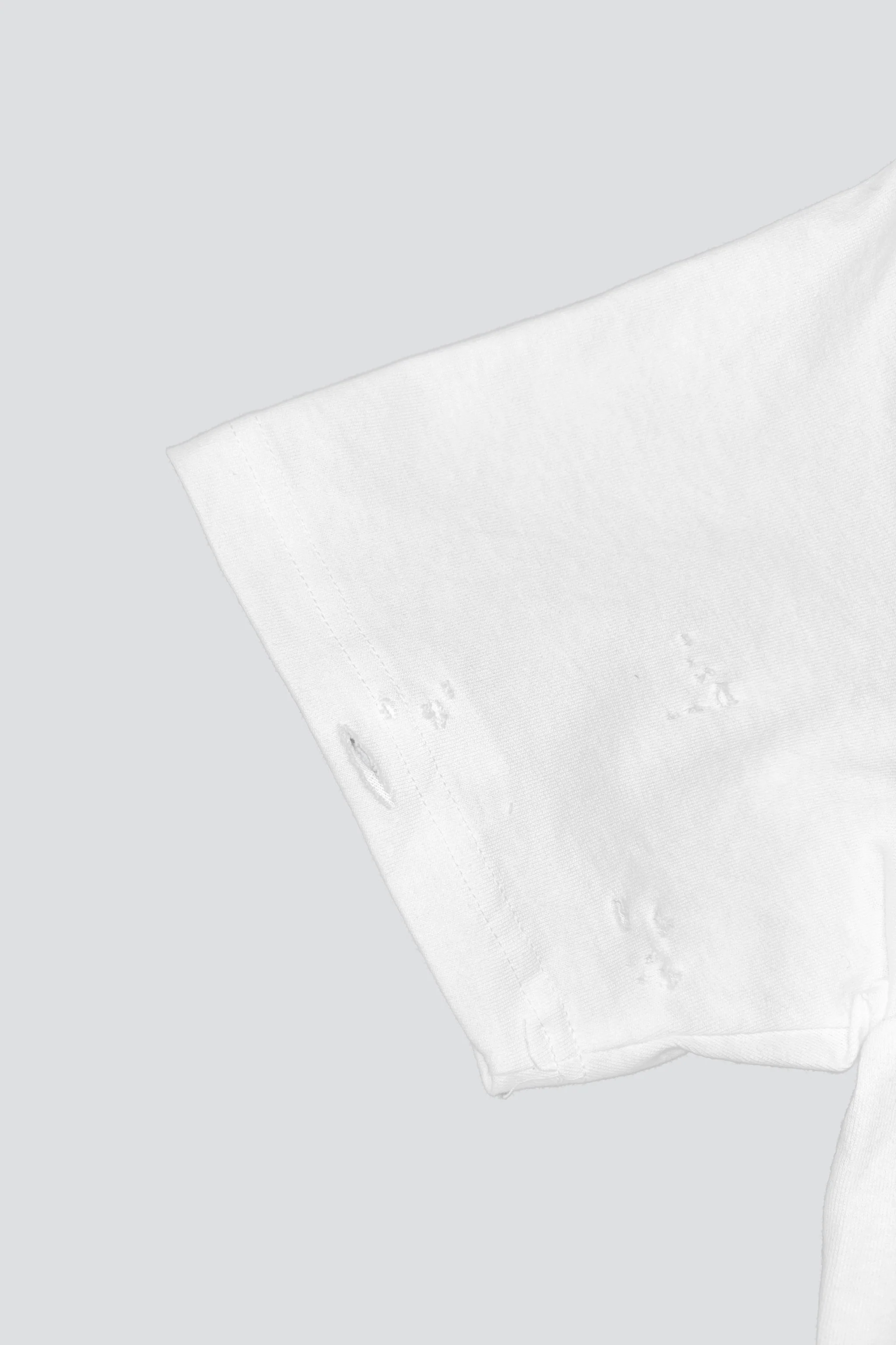 Distressed White T-Shirt - Image 6