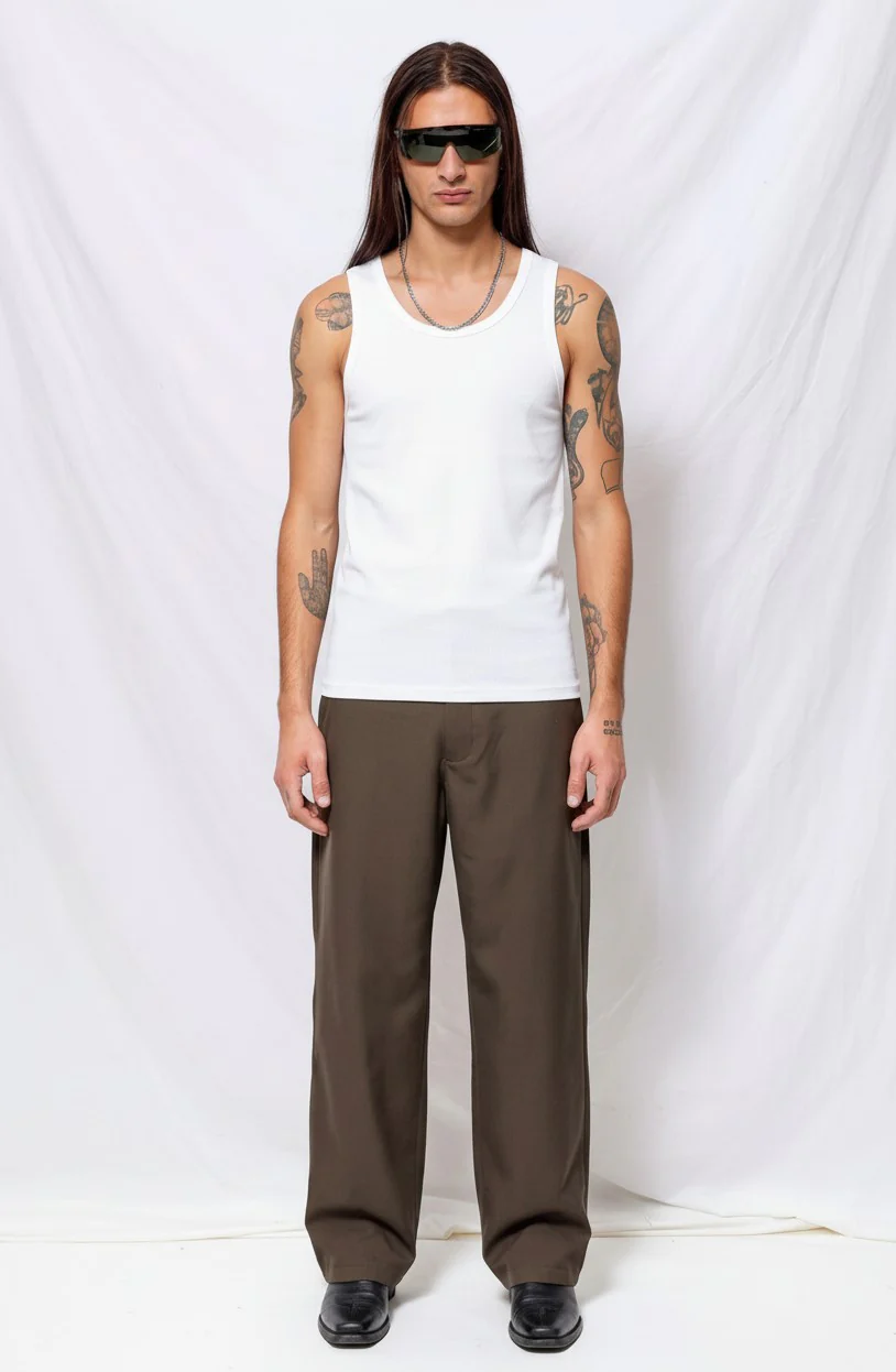 White Seamless Inner Tank Top - Image 2