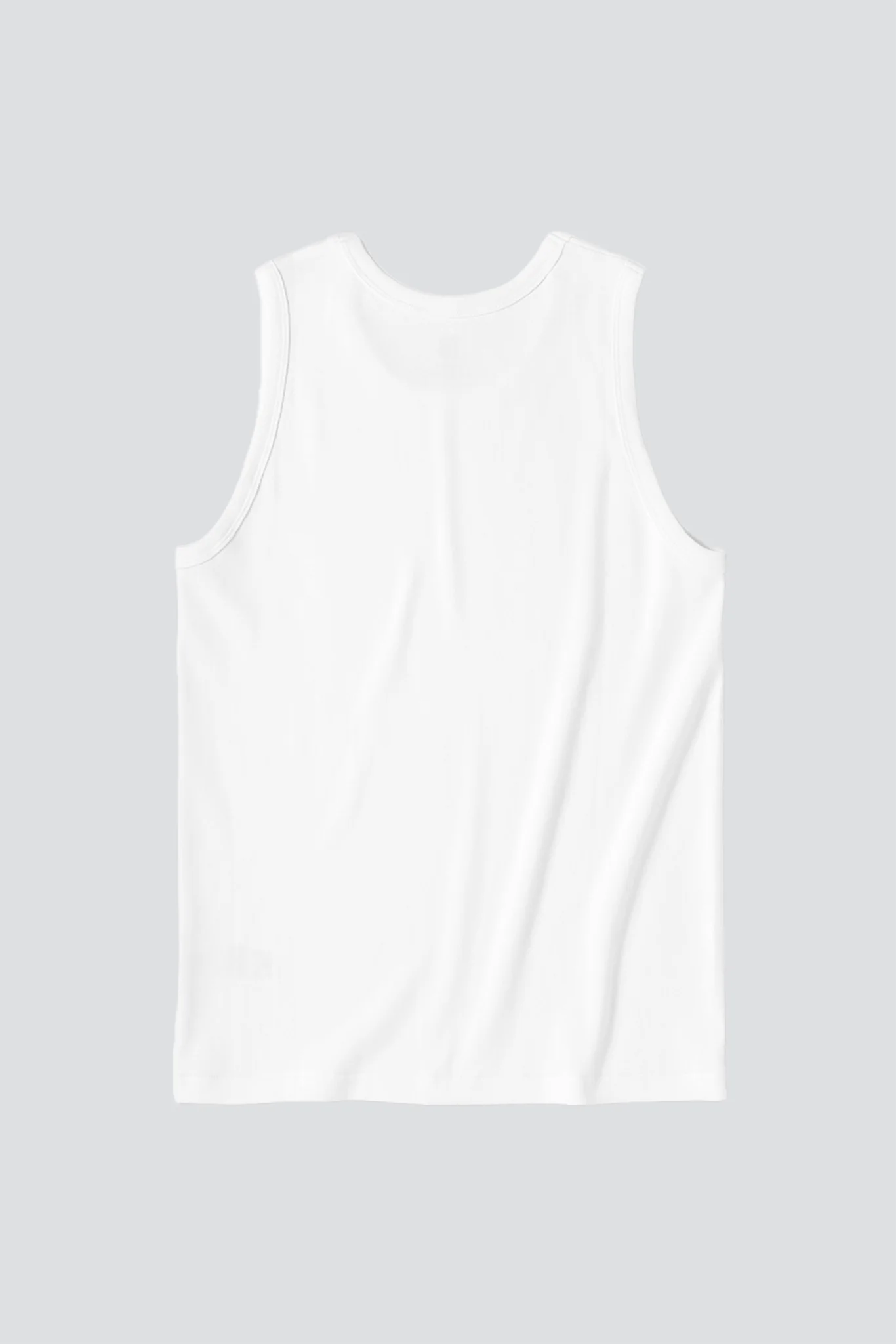 White Seamless Inner Tank Top - Image 3