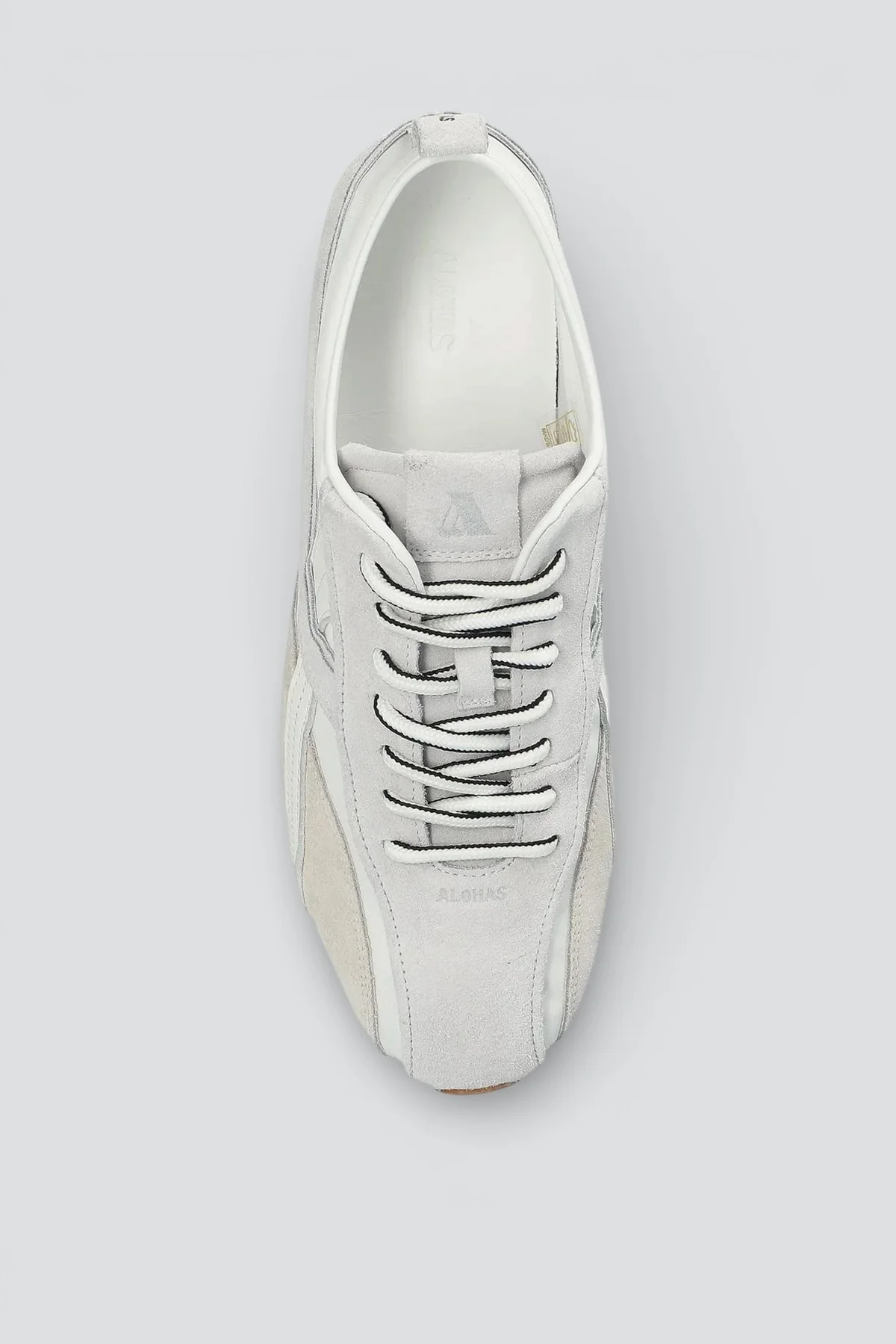 White Tb.304 Nylon Leather Sneakers - Image 4
